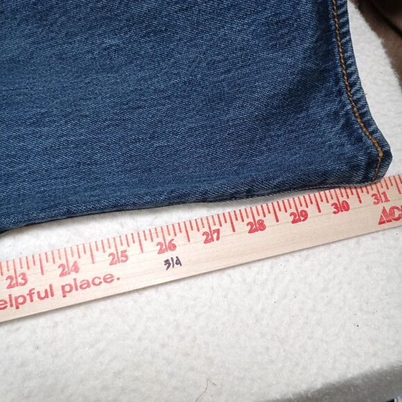 Levi’s 501 Men’s Jeans 38x32 Button Fly Straight Leg Denim Blue 2014 - Picture 12 of 14